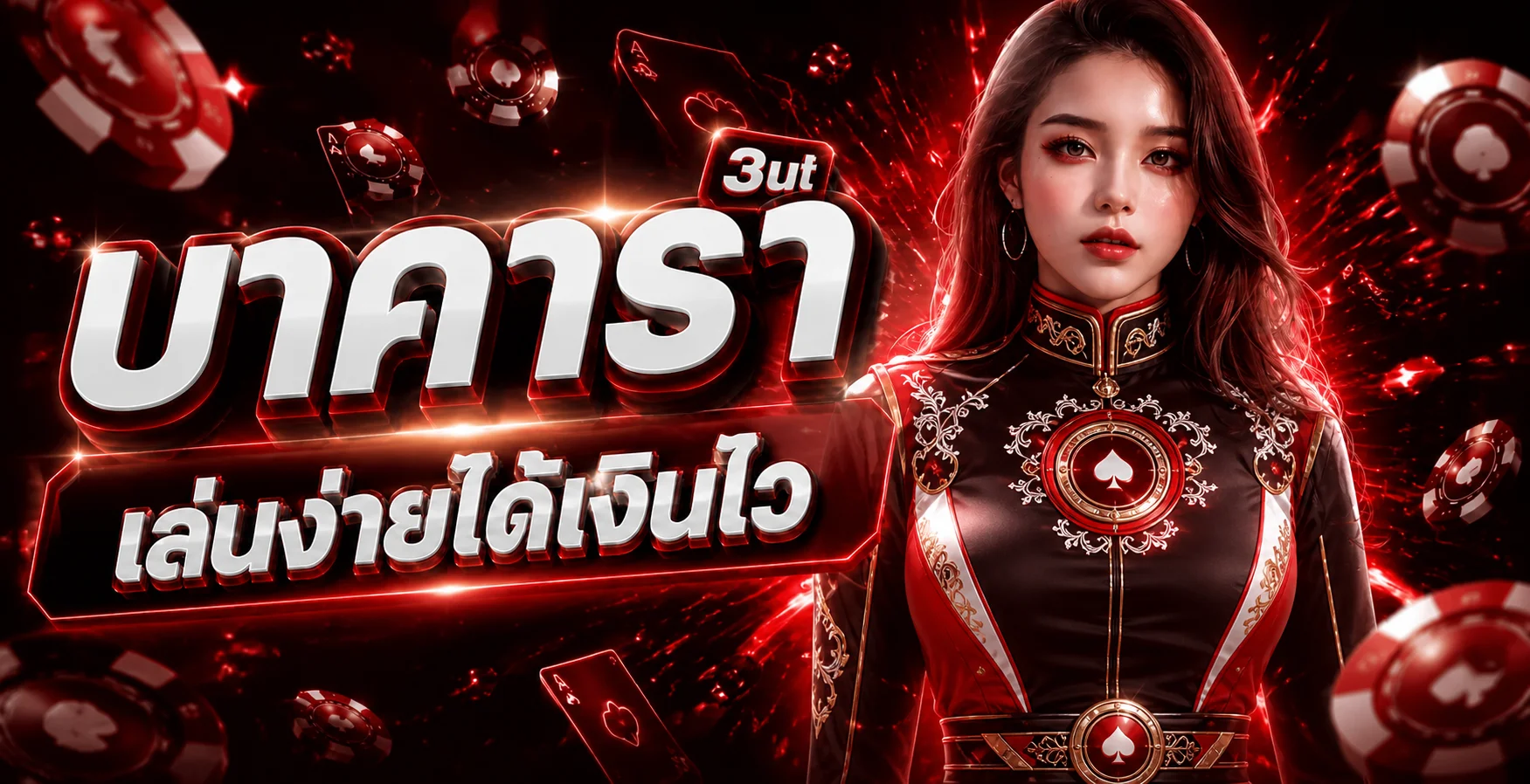 3ut คาสิโนบาคาร่าในบรรยากาศแดงดำ